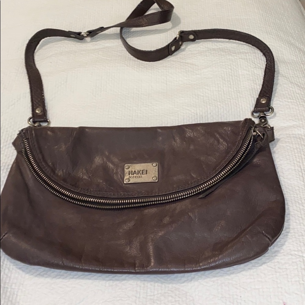 EUC Hakei dark grey crossbody bag